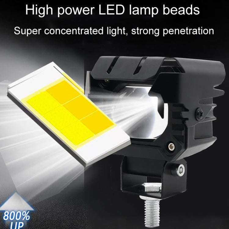 Motorcycle Strong Light With Lens Spotlight Electrical Bike Conversion Spotlight Paving Light(Whi...
