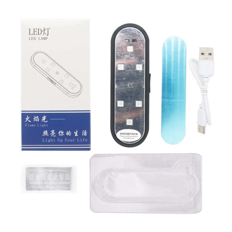 Car Universal Wiring Free Warning Lights Night Anti-Collision And Anti-Tailgating Lamp(Colorful)