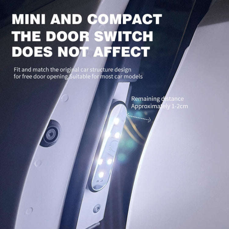 Car Universal Wiring Free Warning Lights Night Anti-Collision And Anti-Tailgating Lamp(Colorful)