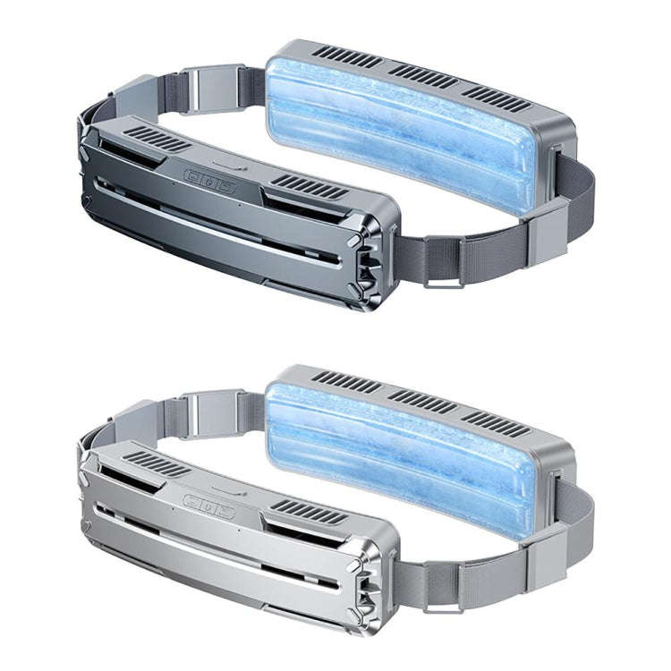Ice Belt Outdoor Sports Cooling Fan Portable Mini Waist Fan(Silver Gray)