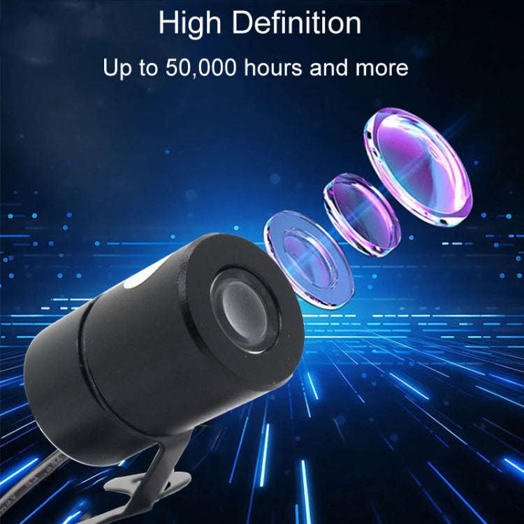 1pair Motorcycle Angel Wings Welcome Light LED Chassis Modified Wings Projector Light(Blue)