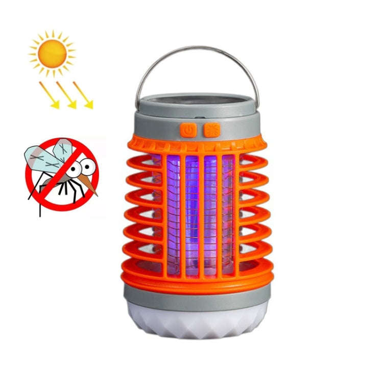E-SMARTER W890-1 Solar LED Electric Shock Mosquito Light Outdoor USB Rechargeable Lighting Mosqui...