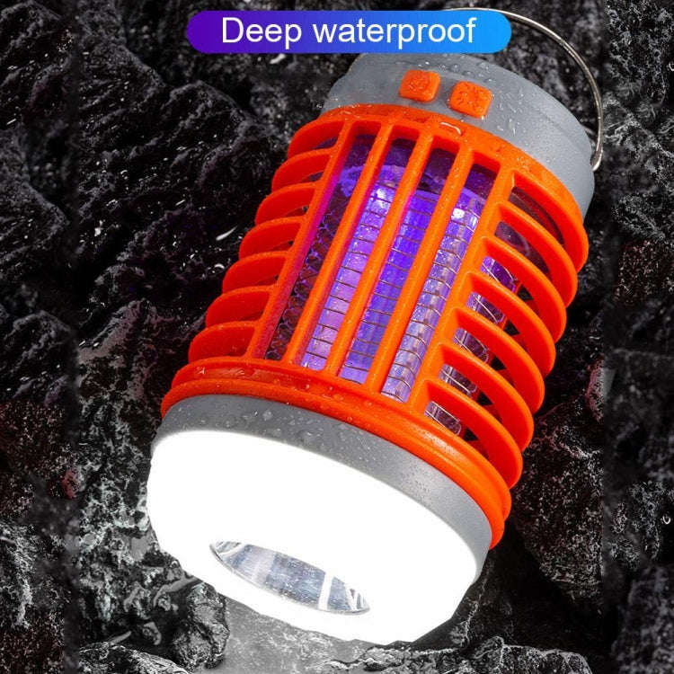 E-SMARTER W890-1 Solar LED Electric Shock Mosquito Light Outdoor USB Rechargeable Lighting Mosqui...