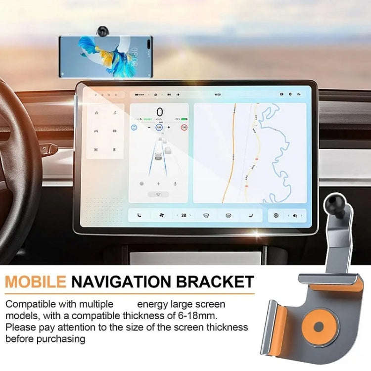 Car Screen Phone Holder Base For Tesla Model 3 And Other Models, Model: Base + Magnetic Stand