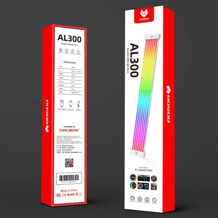 AOSOR AL300 Computer Glow Line ARGB Neon Cable Motherboard Chassis Light Strip Light Board Decora...