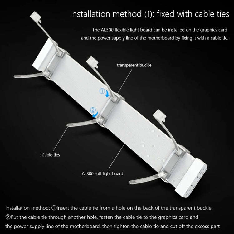 AOSOR AL300 Computer Glow Line ARGB Neon Cable Motherboard Chassis Light Strip Light Board Decora...
