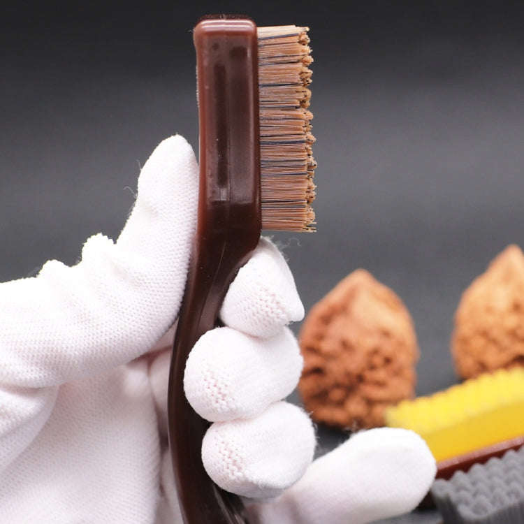 2pcs Amber Handle Walnut Diamond Olive Coloring Tool(Random Color Delivery)