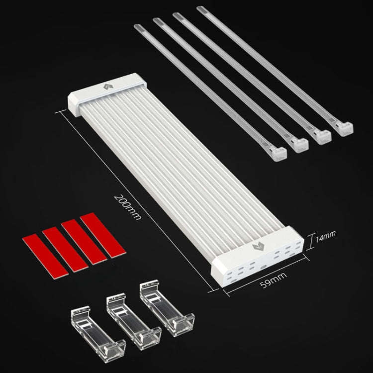 AOSOR Al200 Neon Cable Computer Motherboard Graphics Card Glow Board Power Supply Line Decoration...