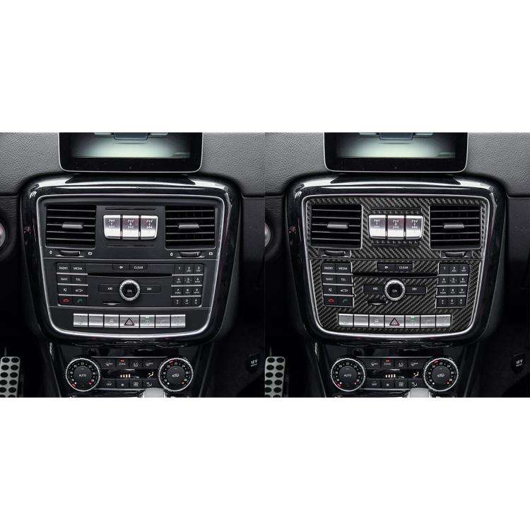 For Mercedes-Benz G-Class W463 2pcs /Set Multimedia Panel Decorative Sticker(Red)