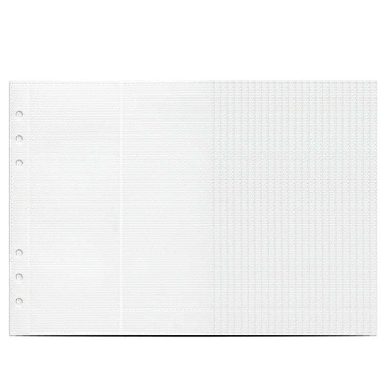 25sheets /Set A5 6 Holes Save Money Challenge Envelopes Replacement Inner Page, Spec: Double-grid