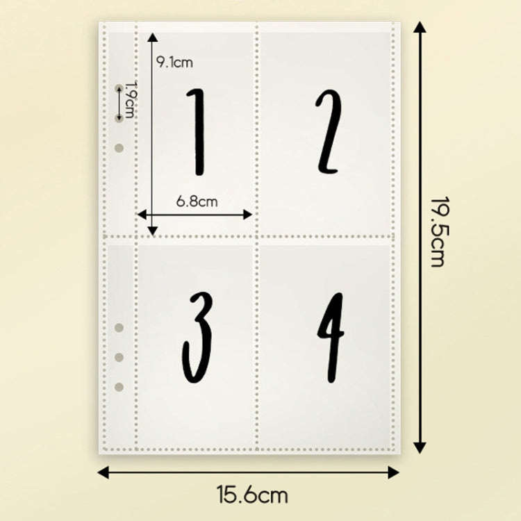 25sheets /Set A5 6 Holes Save Money Challenge Envelopes Replacement Inner Page, Spec: Set 1