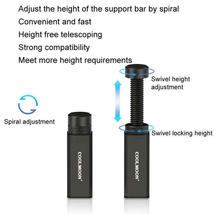 COOLMOON Graphics Card Stand Desktop Computer Graphics Card Vertical Top Support Bracket Screw Te...