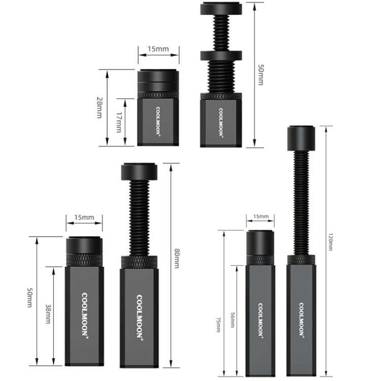 COOLMOON Graphics Card Stand Desktop Computer Graphics Card Vertical Top Support Bracket Screw Te...
