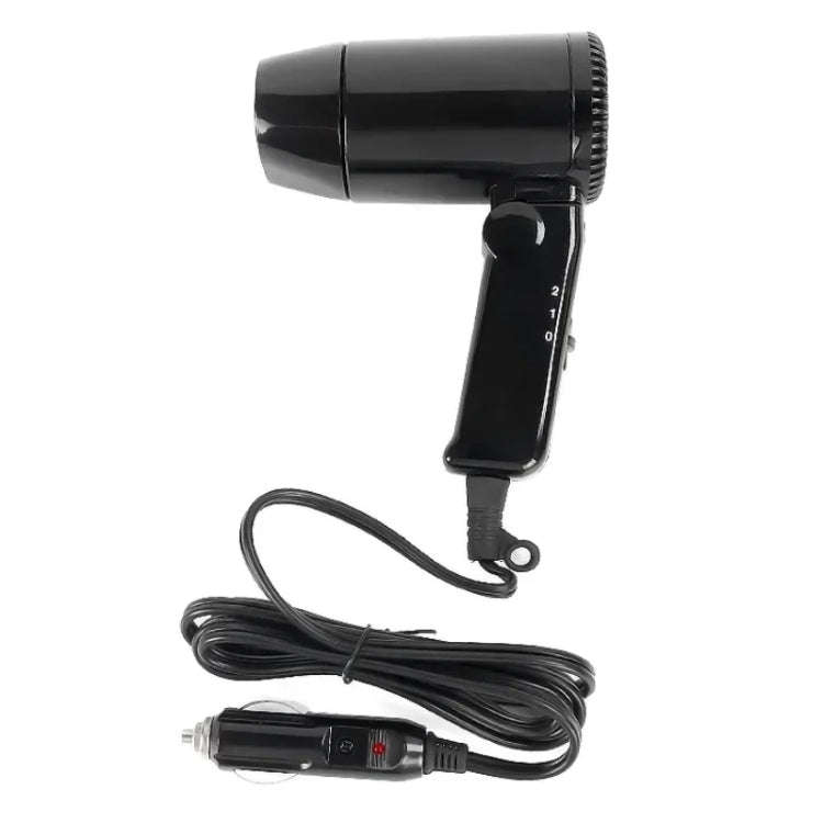 12V Car Outdoor Multi-function Handheld Hair Dryer(Black)