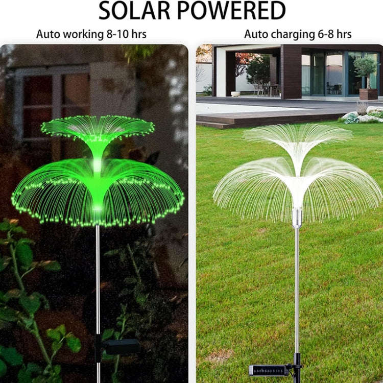 Solar Fiber Optic Light Double Layer Jellyfish Light LED Outdoor Garden Decoration Atmosphere Lam...
