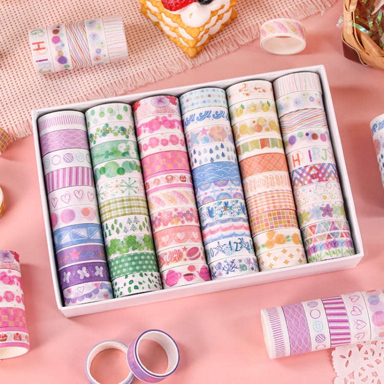 60rolls /Set 1.5cm x 2m Washi Tape Set For Scrapbooking Supplies Art Craft Tape(Magic Dream)