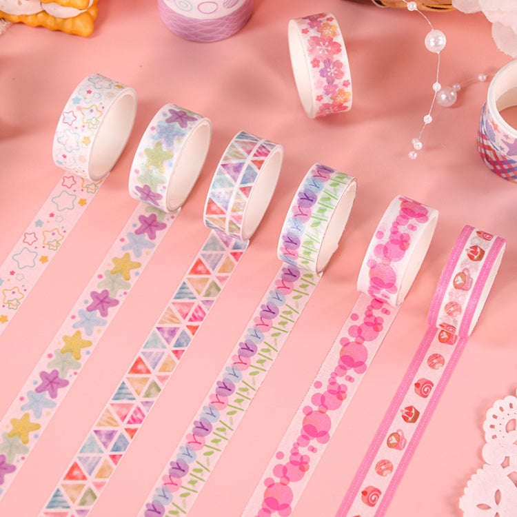 60rolls /Set 1.5cm x 2m Washi Tape Set For Scrapbooking Supplies Art Craft Tape(Magic Dream)