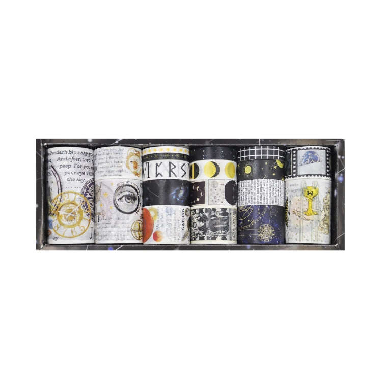 18rolls /Box  Nostalgic Memory Washi Tape Set Retro Style DIY Scrapbook Stickers, Style: Cosmic N...