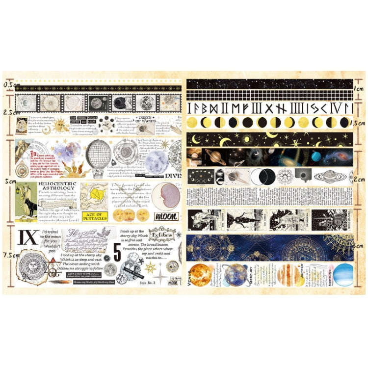 18rolls /Box  Nostalgic Memory Washi Tape Set Retro Style DIY Scrapbook Stickers, Style: Elegant ...