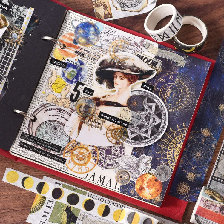 18rolls /Box  Nostalgic Memory Washi Tape Set Retro Style DIY Scrapbook Stickers, Style: Forest D...