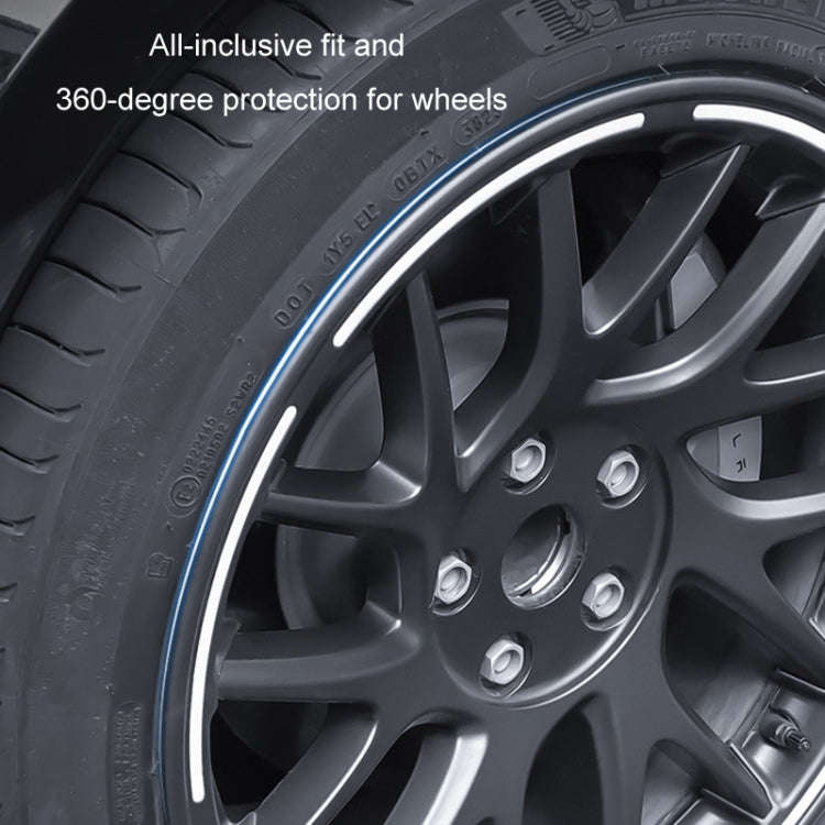 For 2024 Tesla Model 3 Half Hemming Luminous Hubcaps(4pcs/ Set)