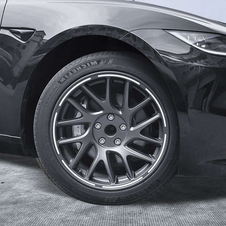 For 2024 Tesla Model 3 Half Hemming Luminous Hubcaps(4pcs/ Set)