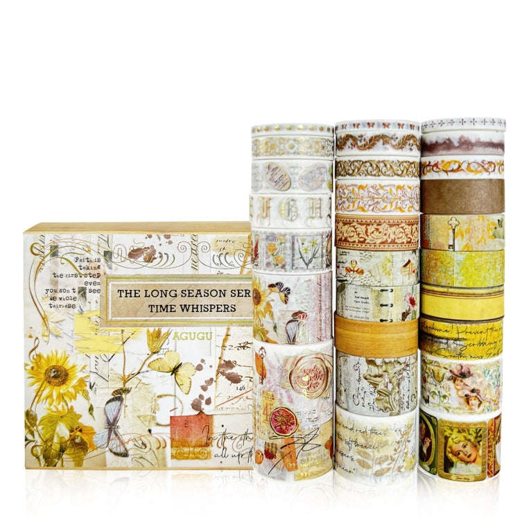 27rolls /Box Long Season Washi Tape DIY Scrapbook Stickers(Whispers Time)