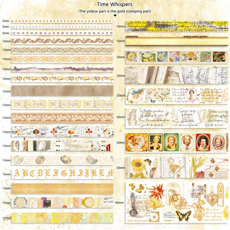 27rolls /Box Long Season Washi Tape DIY Scrapbook Stickers(Whispers Time)