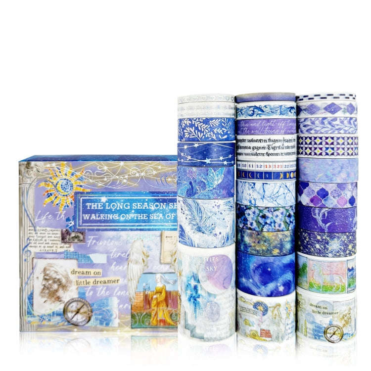 27rolls /Box Long Season Washi Tape DIY Scrapbook Stickers(Starry Walk)