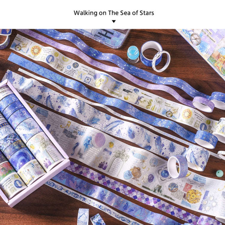 27rolls /Box Long Season Washi Tape DIY Scrapbook Stickers(Starry Walk)