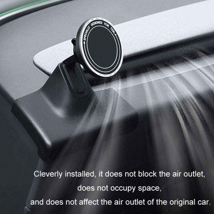 For 2024 Tesla Model 3 Left-hand Drive Air Outlet Magnetic Car Phone Holder(Dashboard Base)