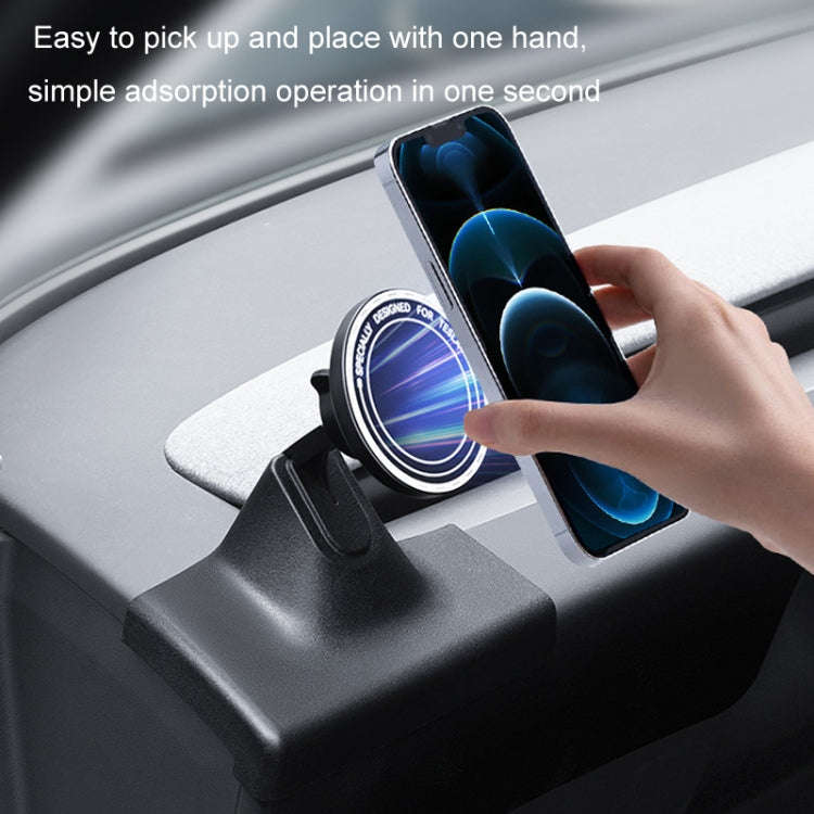For 2024 Tesla Model 3 Left-hand Drive Air Outlet Magnetic Car Phone Holder(Dashboard Base)