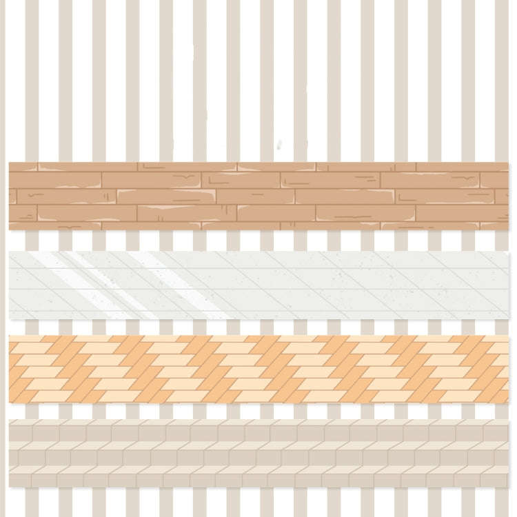 4rolls /Box 2.5cm x 2m Slow Life Washi Tape for Scrapbooking and Journal Decoration, Style: Indoo...