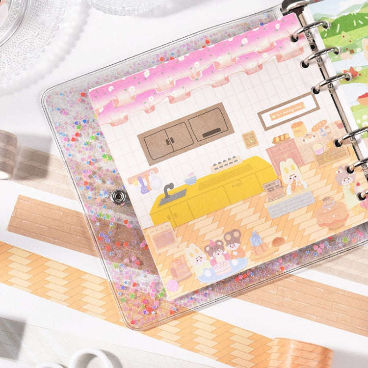 4rolls /Box 2.5cm x 2m Slow Life Washi Tape for Scrapbooking and Journal Decoration, Style: Indoo...