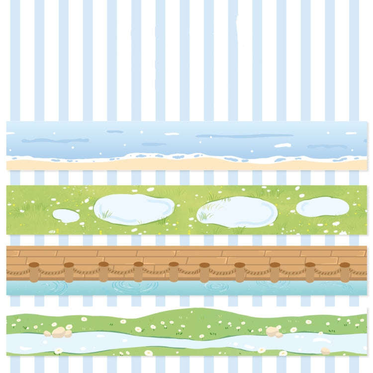 4rolls /Box 2.5cm x 2m Slow Life Washi Tape for Scrapbooking and Journal Decoration, Style: Secre...