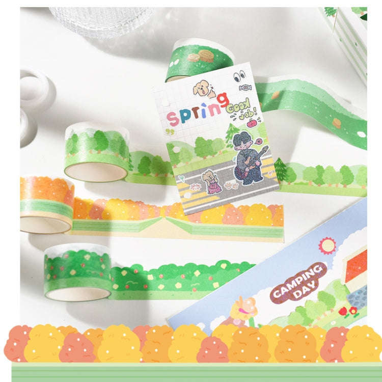4rolls /Box 2.5cm x 2m Slow Life Washi Tape for Scrapbooking and Journal Decoration, Style: Hundr...
