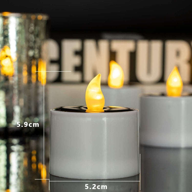 Solar Candle Lights Outdoor Waterproof Yard Light Garden Decoration Ambiance Lamp(Warm White)