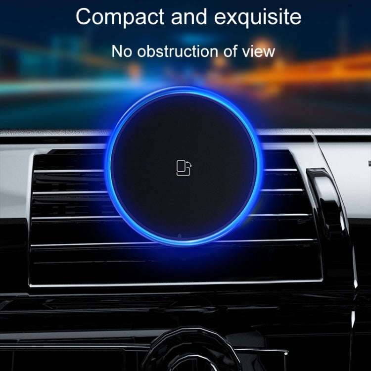 Car Magnetic Wireless Charging Cell Phone Holder With Ambient Light, Style: Colorful Light