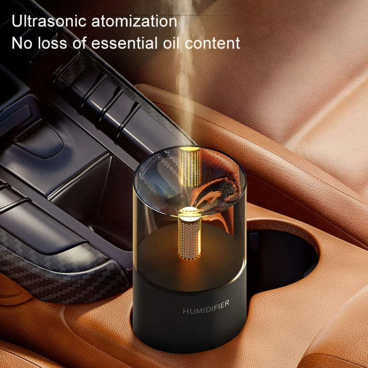 Candle Flame Aromatherapy Diffuser Automatic Scent Sprayer Mini Ambiance Candle Light Humidifier(...