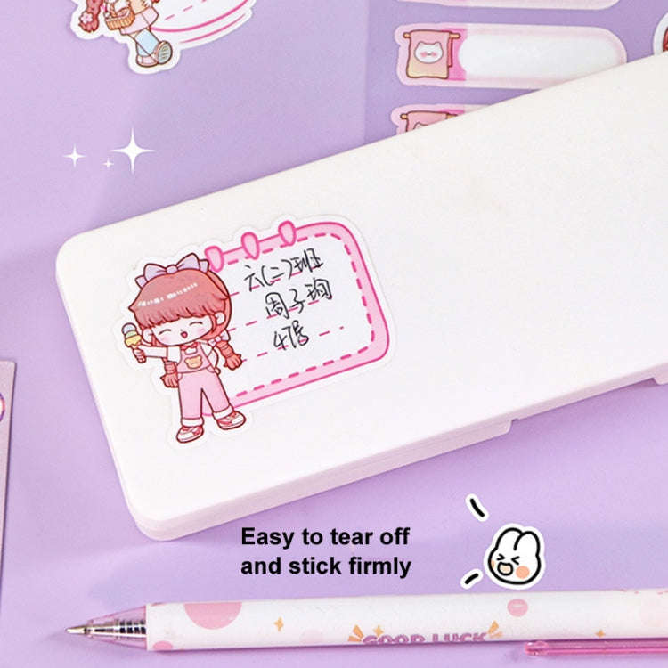4sheets /Pack Waterproof Name Labels for Kids - Tear-Resistant, Self-Adhesive, Handwritten Sticke...