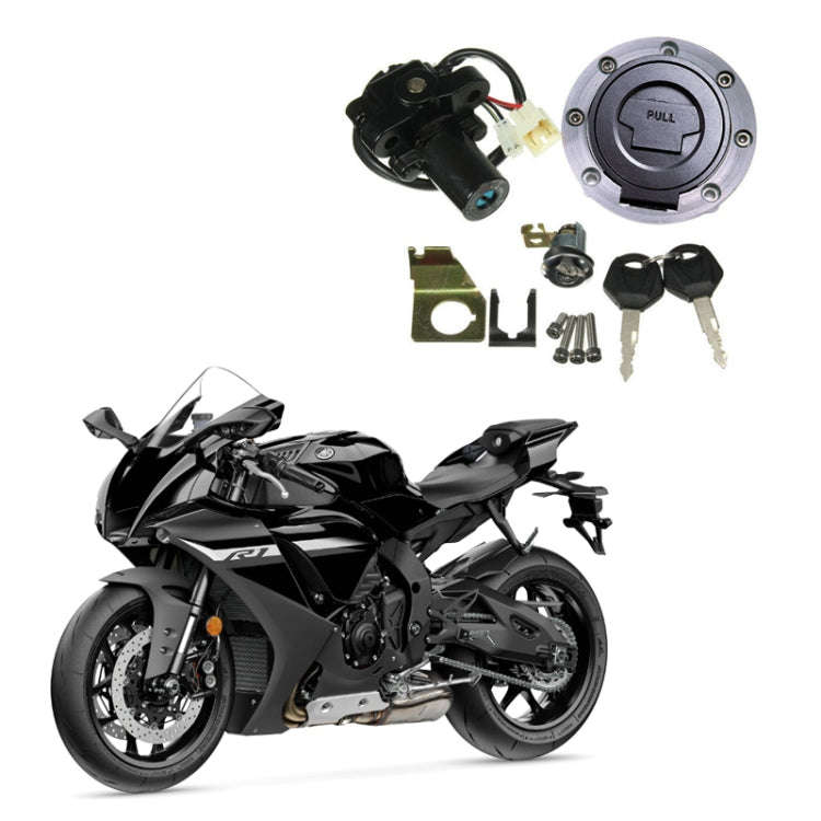 For Yamaha R1 1992-2013 Motorcycle Fuel Tank Cap Electric Door Lock Assembly(TS-R1-A)