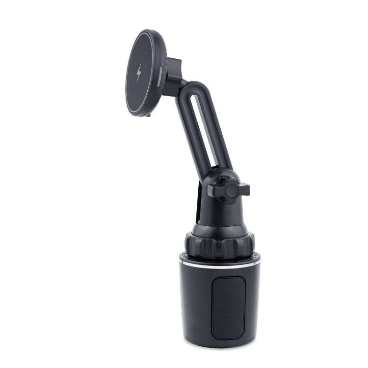 Car Water Cup Holder MagSafe Wireless Charging Bracket(Black)