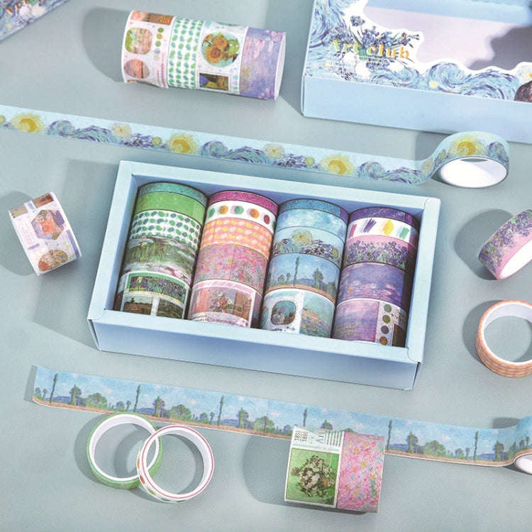 20rolls /Box Art Animals Flowers Washi Tape Set DIY Scrapbook Stickers, Style: Flower Series