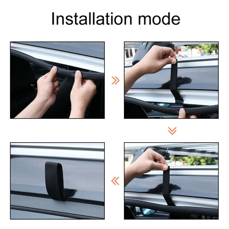 15 Cubic Feet Waterproof Car Roof Storage Luggage Bag(Black)