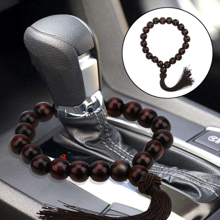 Car Gear Prayer For Blessing And Safety Buddha Beads Car Decorative Ornaments(Black)