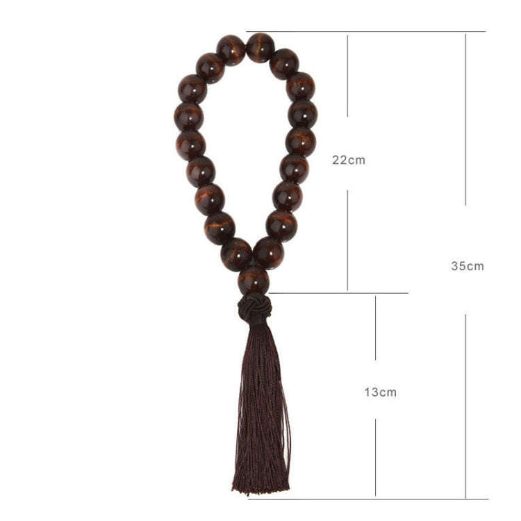 Car Gear Prayer For Blessing And Safety Buddha Beads Car Decorative Ornaments(Black)