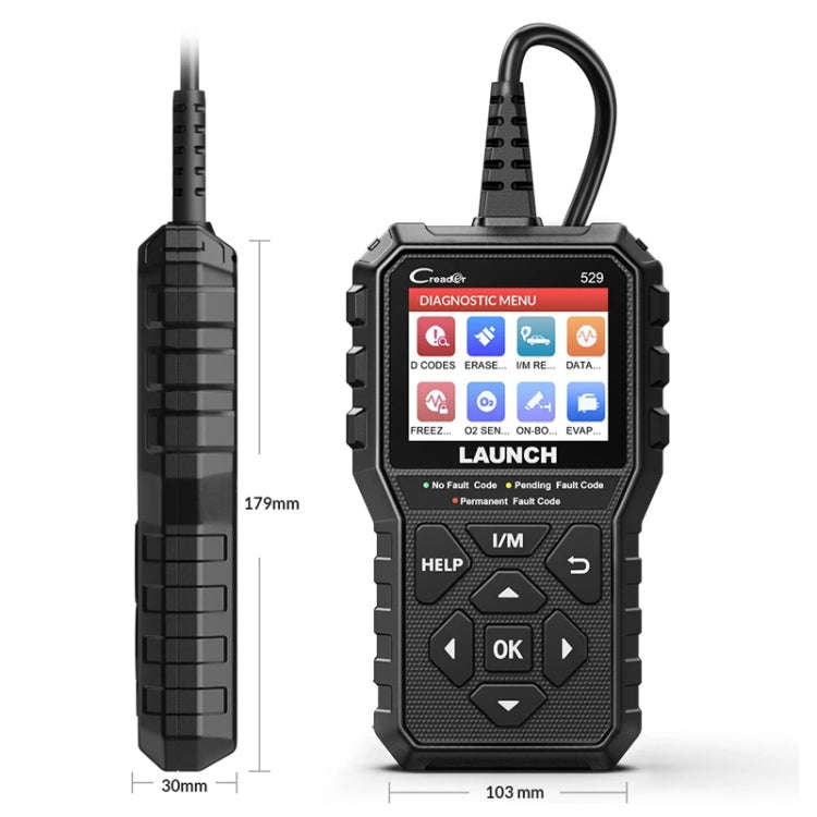 Launch Creader CR529 OBD2 Car Engine Fault Tester Code Scanner(Black)