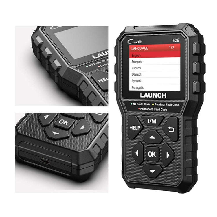 Launch Creader CR529 OBD2 Car Engine Fault Tester Code Scanner(Black)