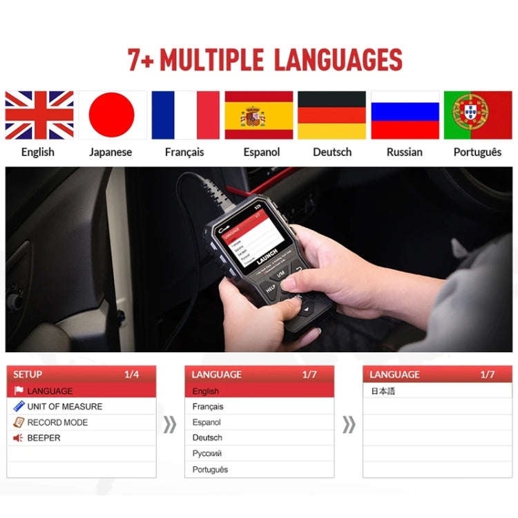 Launch Creader CR529 OBD2 Car Engine Fault Tester Code Scanner(Black)