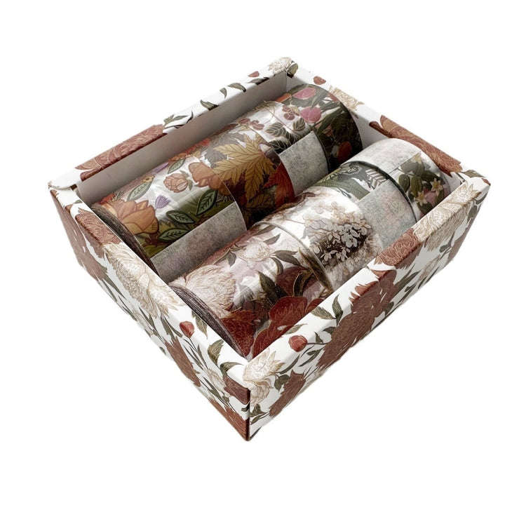 8rolls /Box  Ancient Style Transparent PET Tape Set for Journaling 3cm x 2+2cm x 2+1.5cm x 4(Van ...